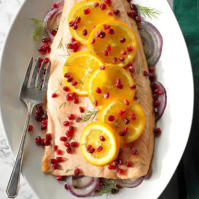 Orange Pomegranate Salmon