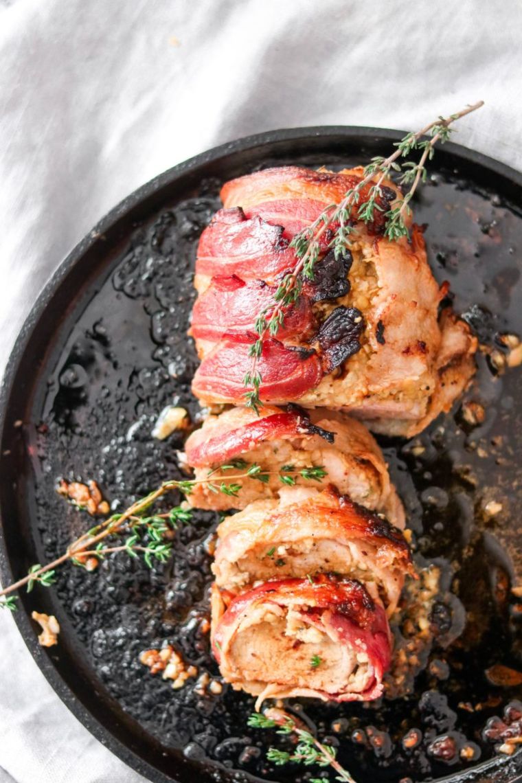 Apple Bacon Wrapped Pork Tenderloin