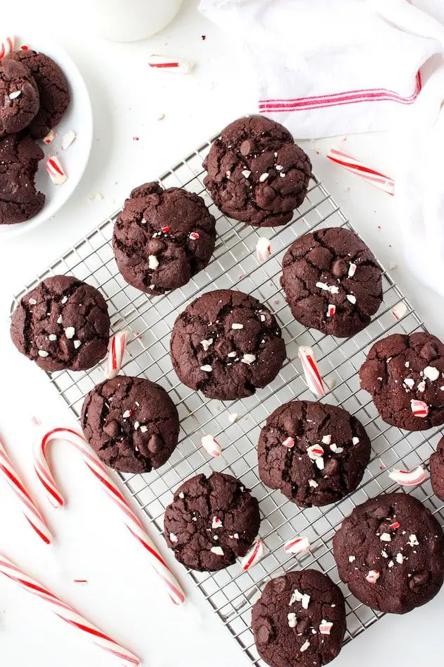 Peppermint Mocha Brownie Cookies