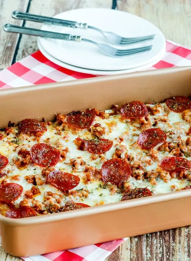 Pepperoni Layered Pizza Bake