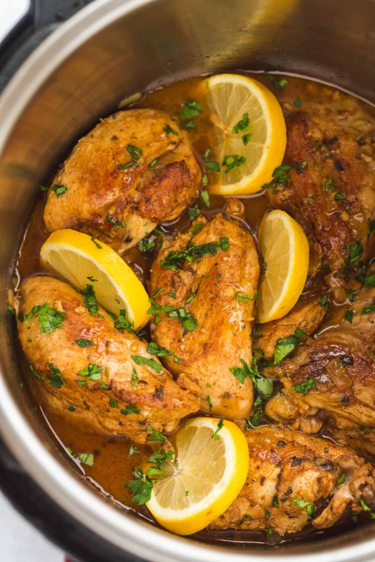 Instant Pot Lemon Garlic Chicken