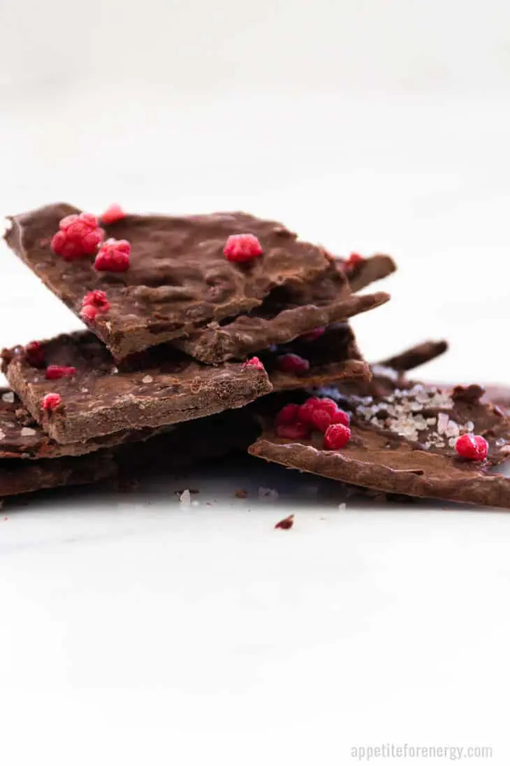 Salted Raspberry Chocolate Bark