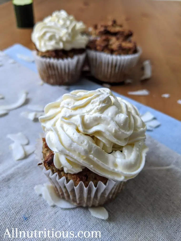 Spiced Zucchini Cupcakes With Vanilla Frosting