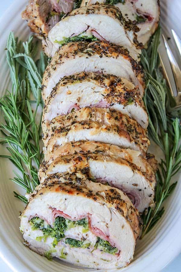 Cordon Bleu Stuffed Pork Loin