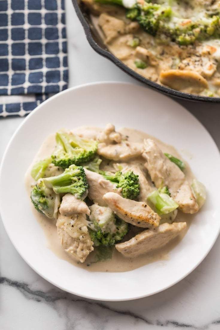 Chicken Alfredo With Broccoli Bake