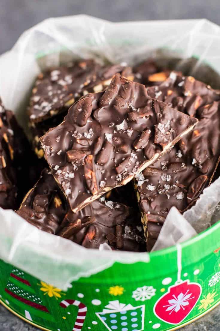 Dark Chocolate Almond Bark