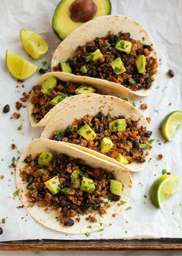 Tofu Tacos With Black Beans
