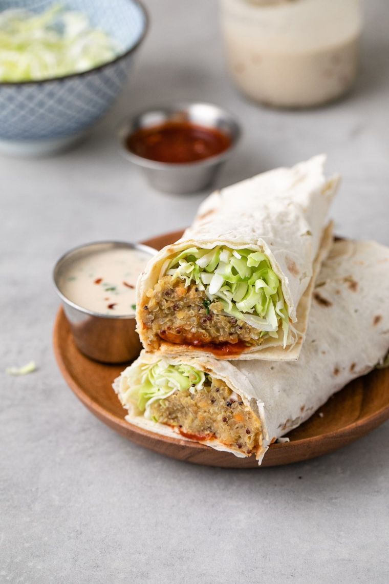 Quinoa Lentil Wraps