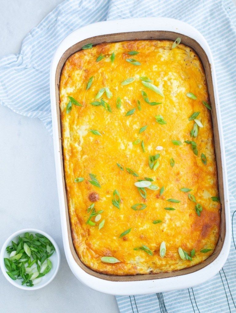 Spaghetti Squash Chorizo Breakfast Casserole