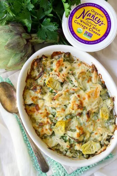 Spinach Artichoke Chicken Casserole