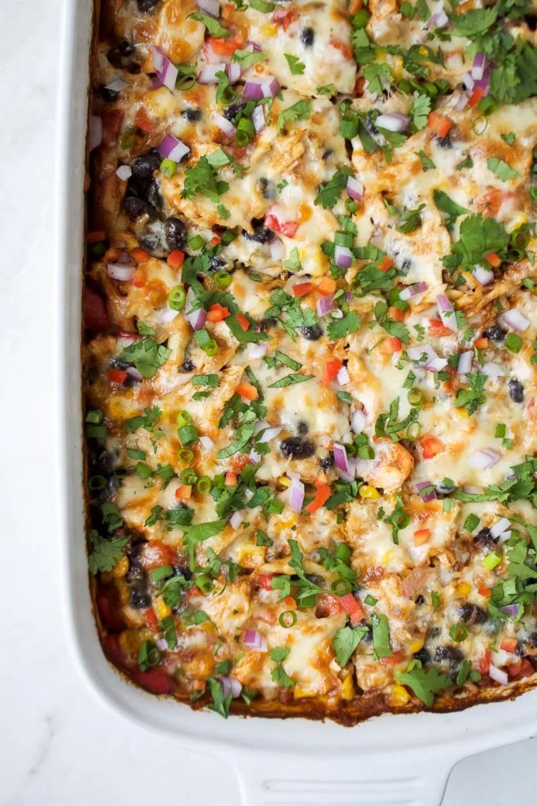 Chicken Burrito Casserole