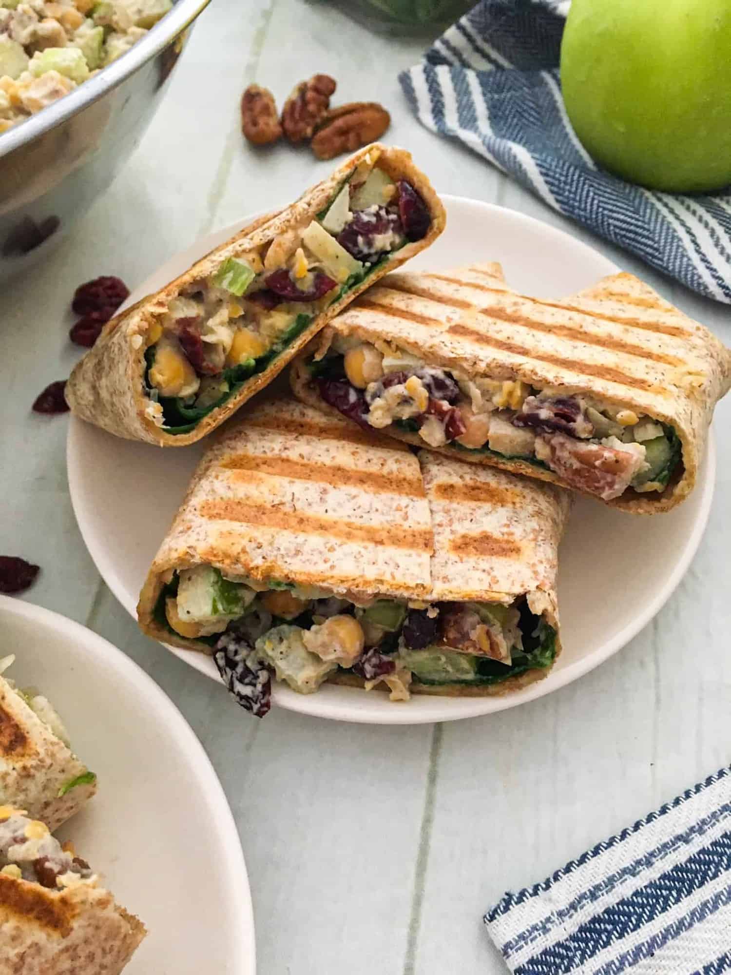 Smashed Chickpea Salad Wrap