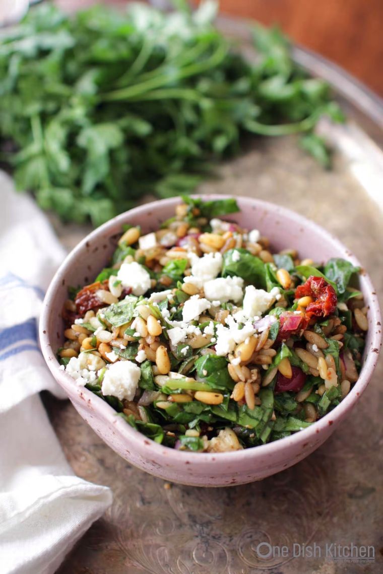 Spinach & Orzo Salad