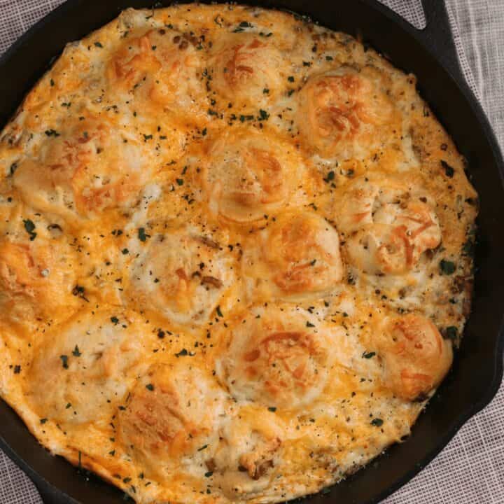 Chicken Sausage Breakfast Skillet Casserole