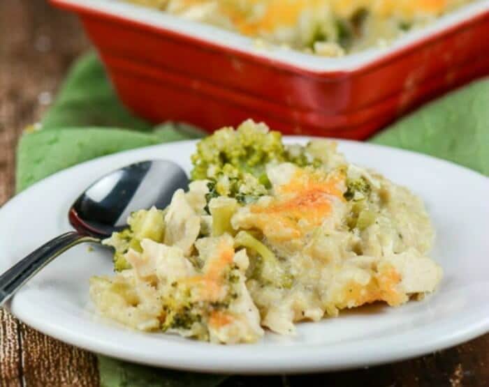 Chicken Broccoli Cheese Quinoa Casserole