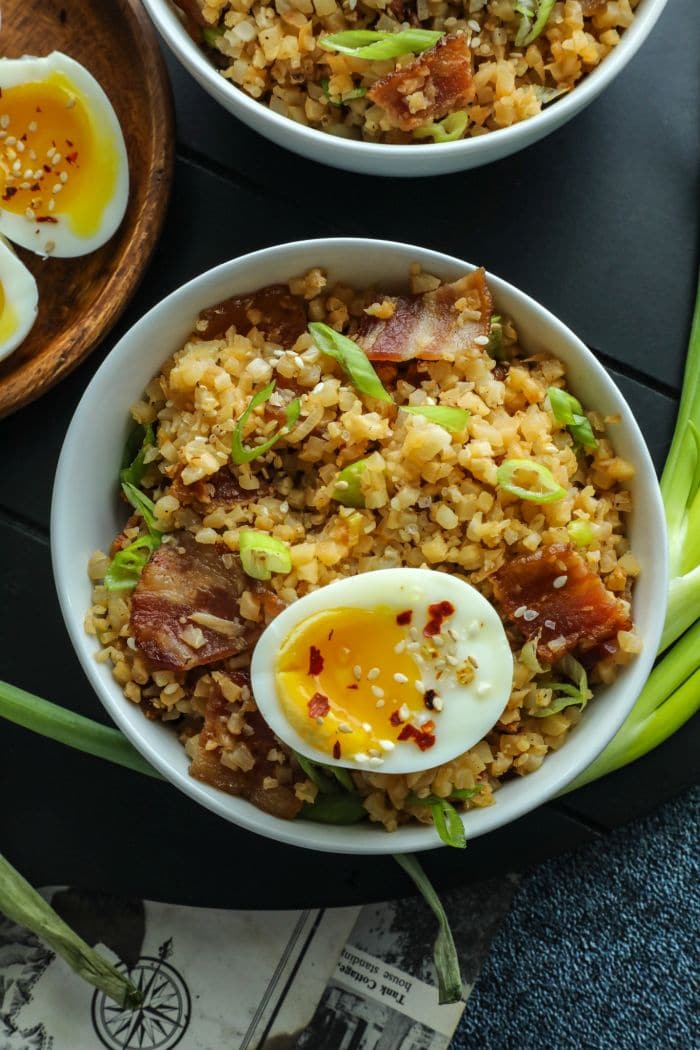 Bacon Cauliflower Fried Rice