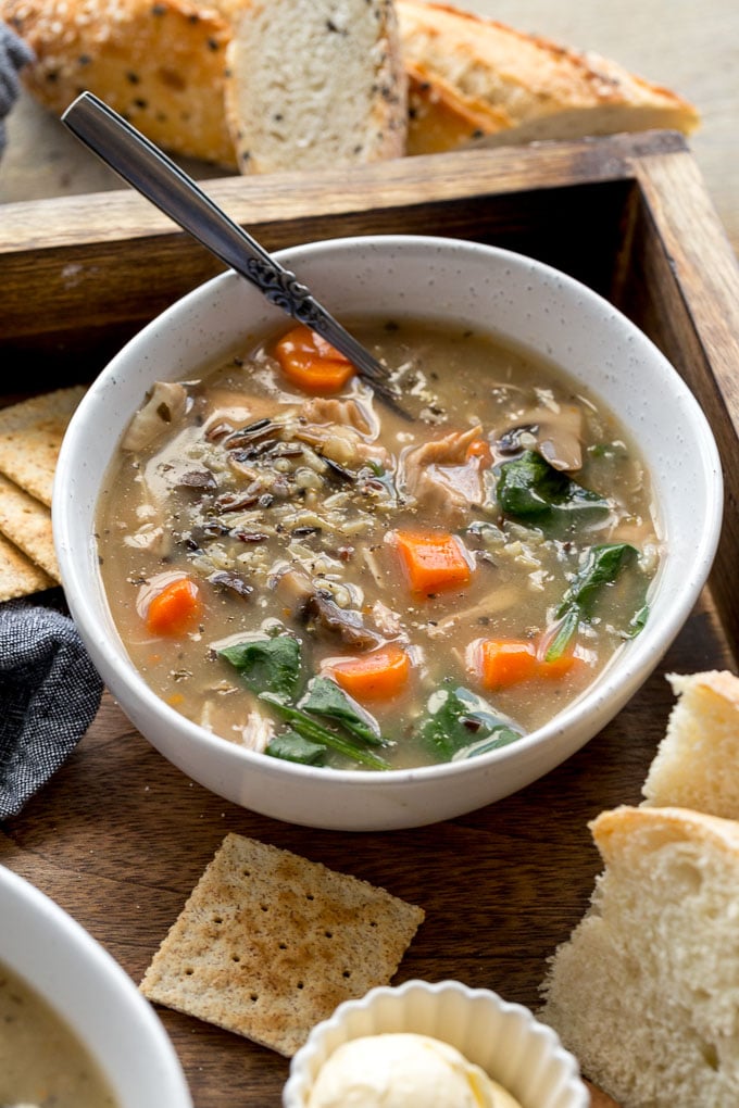 Instant Pot Chicken Wild Rice Soup