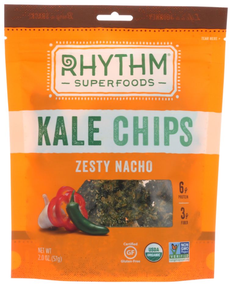 Rhythm Superfoods Zesty Nacho Kale Chips