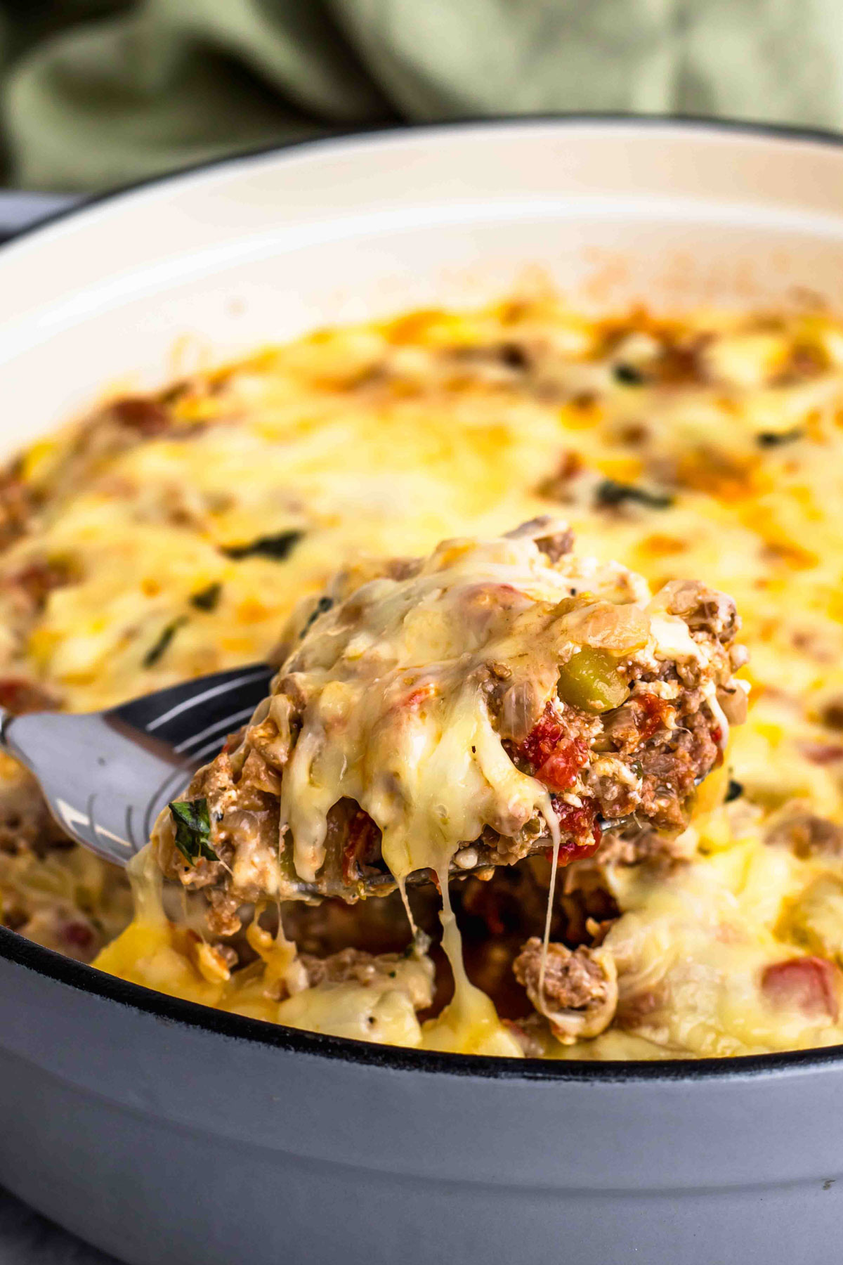 keto lasagna skillet