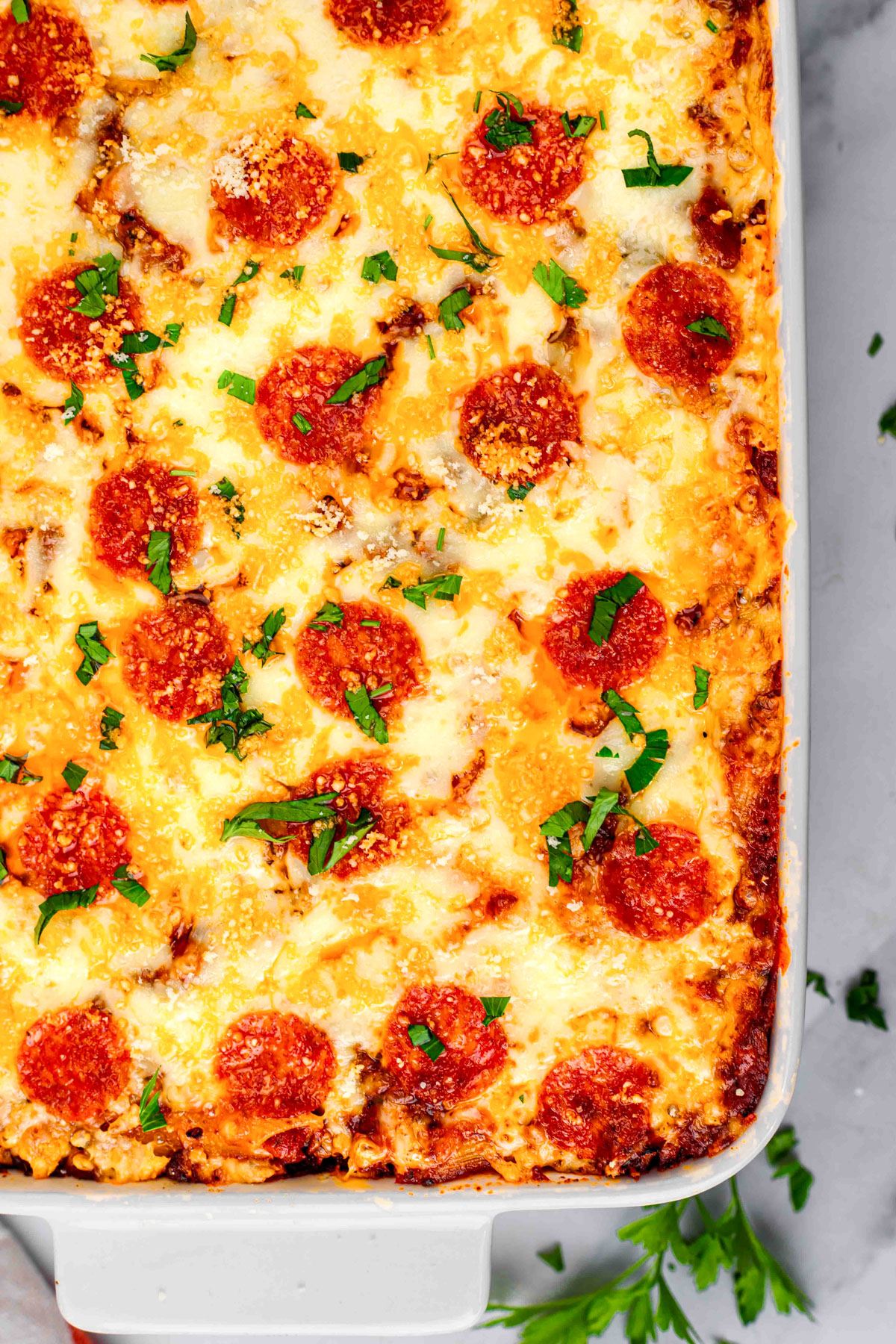 pizza pasta casserole