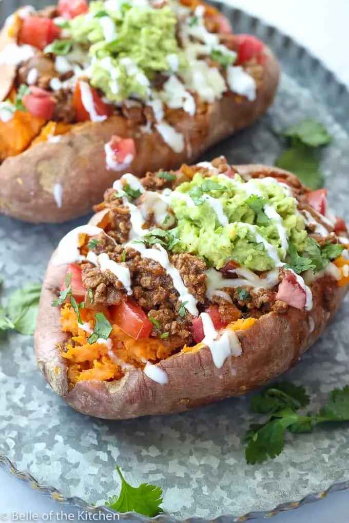 Taco Stuffed Sweet Potatoes