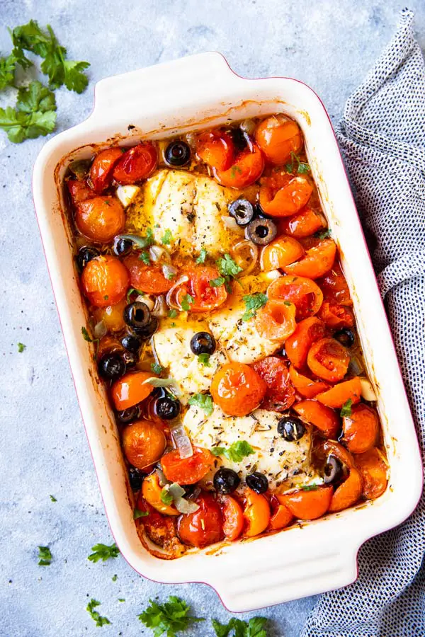 Mediterranean Baked Cod