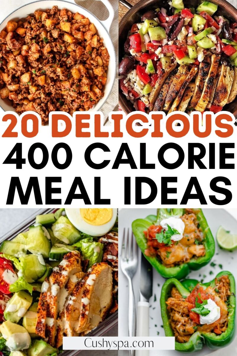 20 Yummy 400 Calorie Meals for Tracking Calories - Cushy Spa