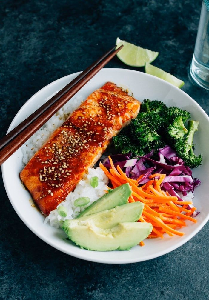 Teriyaki Salmon With Broccoli & Rice
