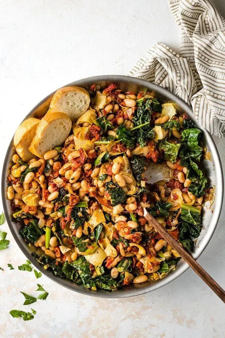 Tuscan White Bean Skillet