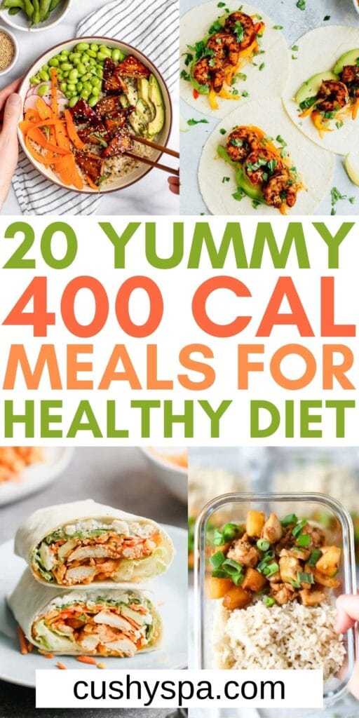 20 Yummy 400 Calorie Meals for Tracking Calories - Cushy Spa