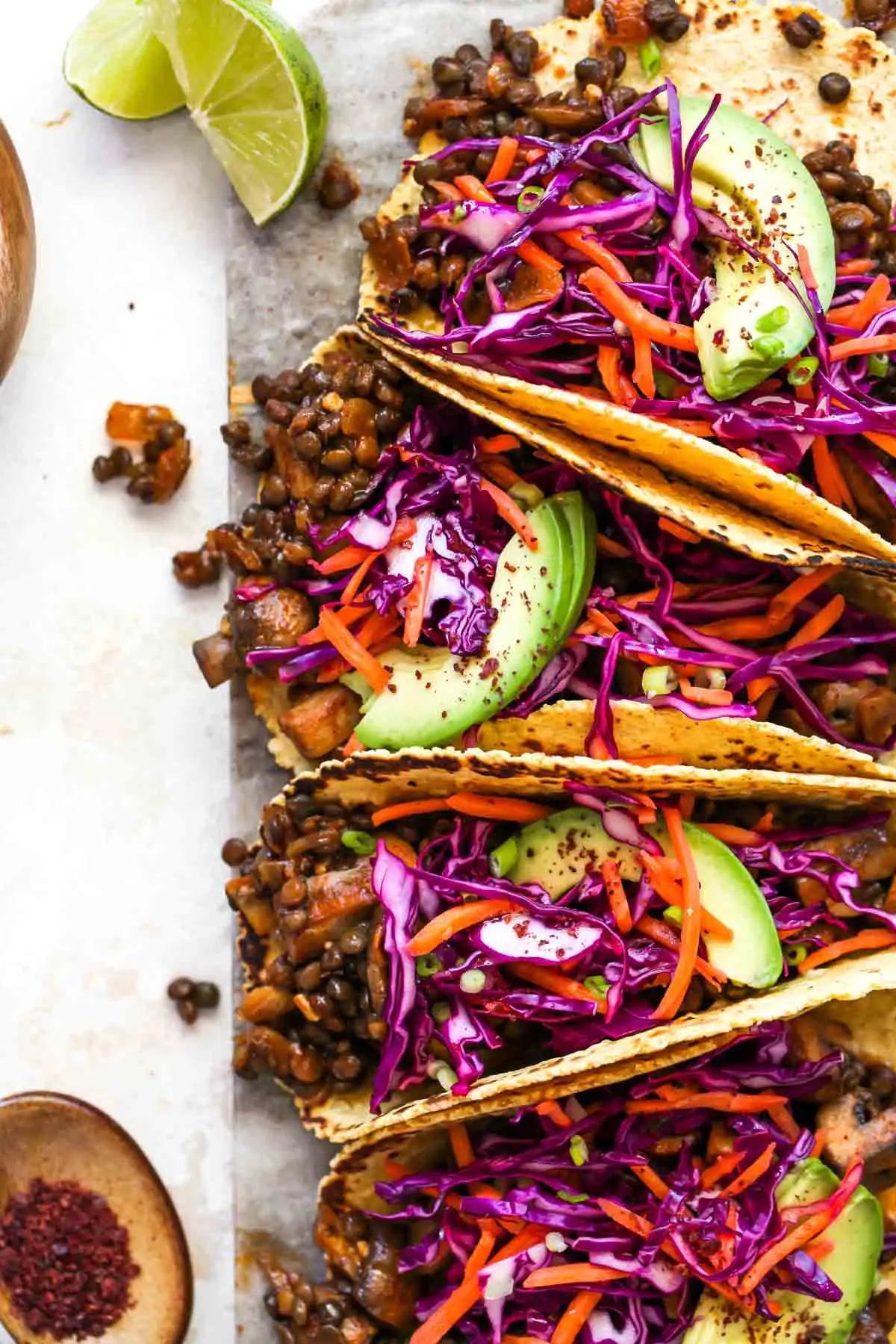 Lentil & Mushroom Tacos