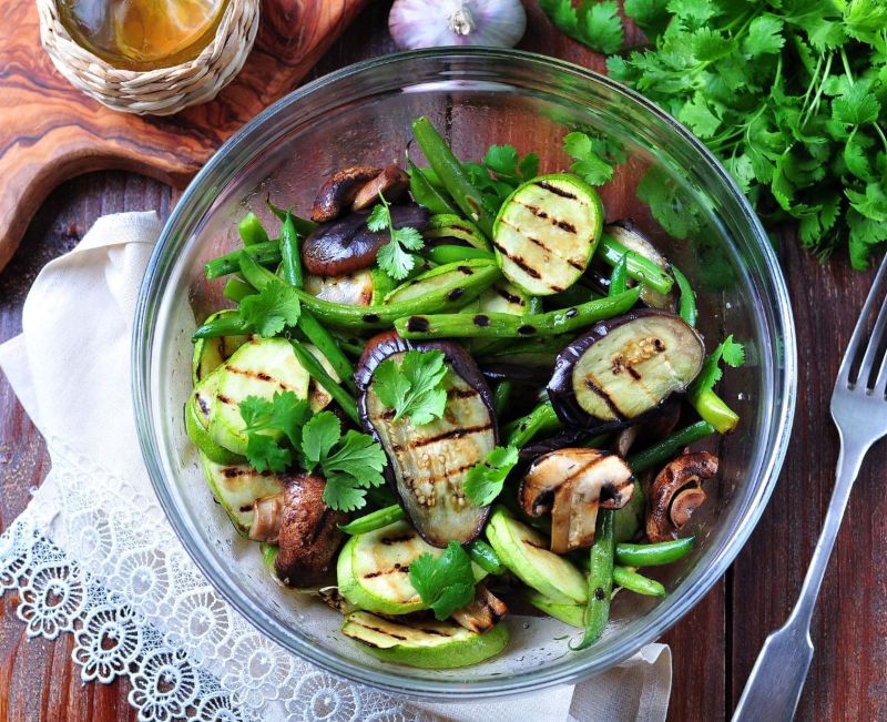 bowl of eggplant salad