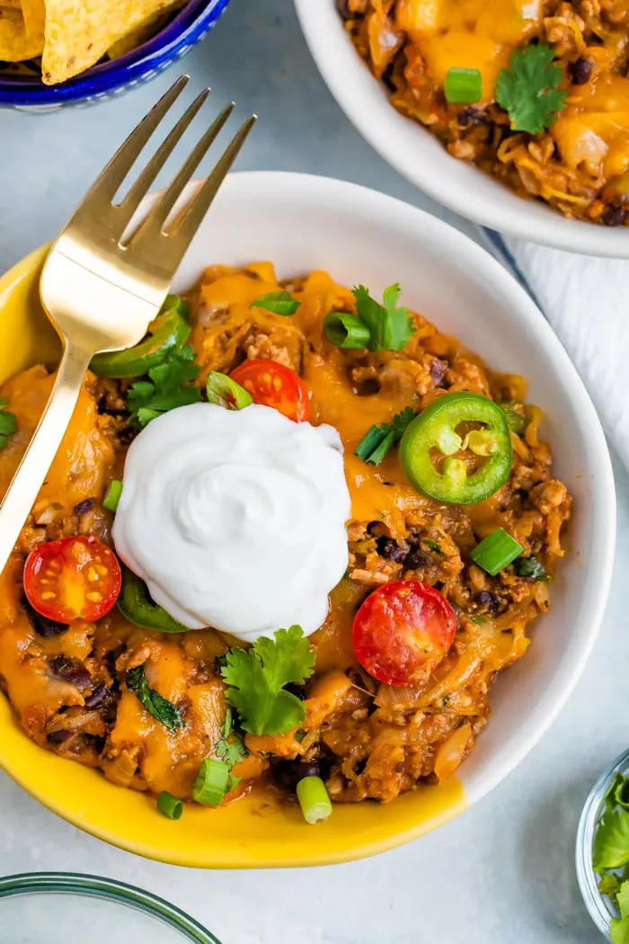 Spaghetti Squash Taco Bake