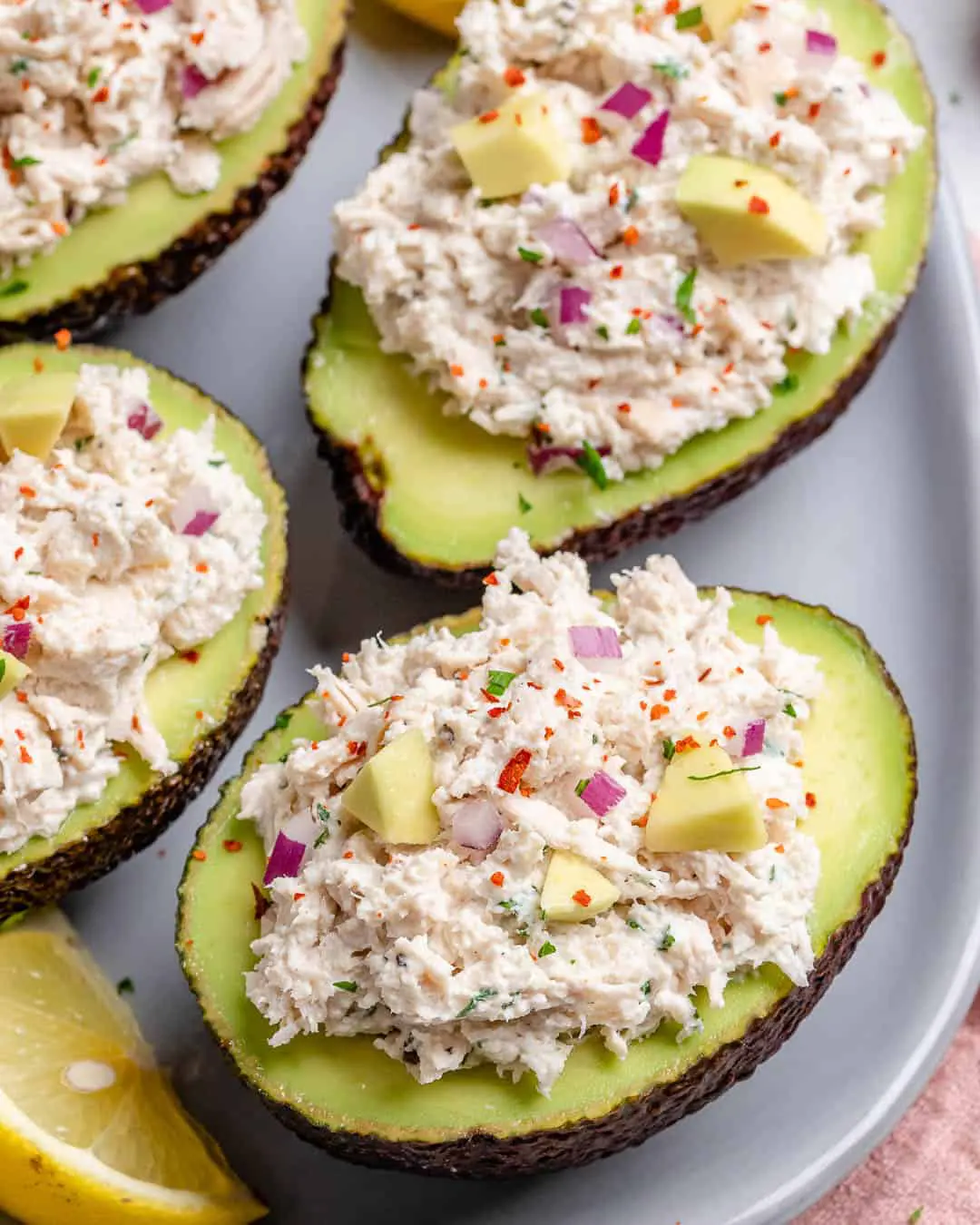 Chicken Salad Stuffed Avocados