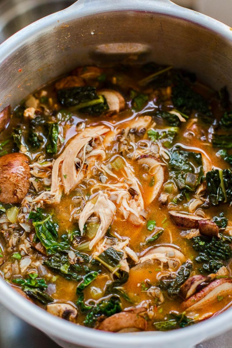 Slow Cooker Thai Chicken & Wild Rice Soup