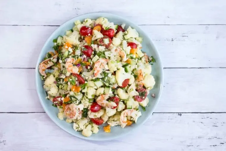 Shrimp & Cauliflower Salad