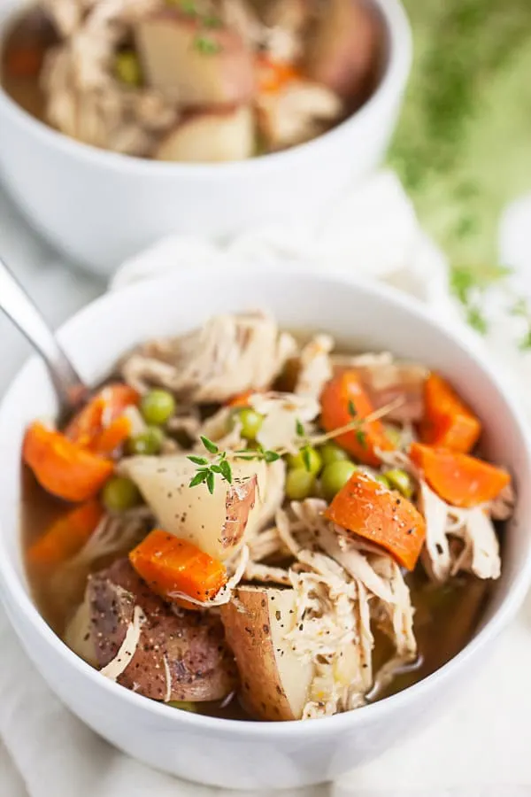 Crockpot Vegetable Chicken Potato Soup