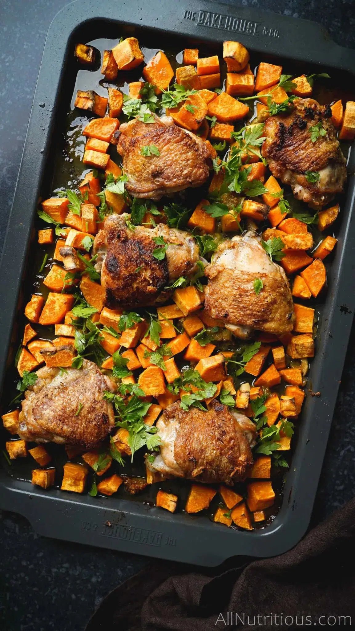 Lemon Chicken Thighs Sheet Pan Dinner