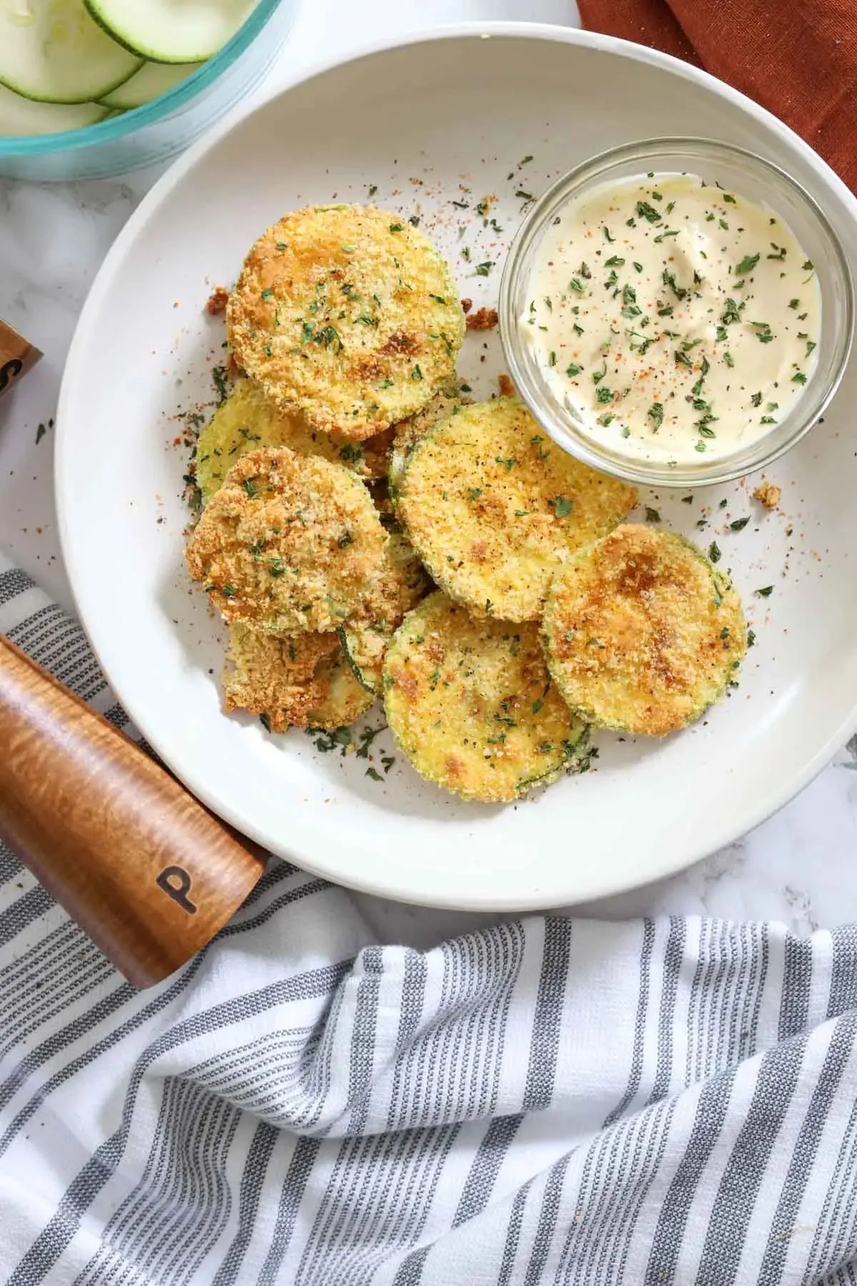 Air Fryer Zucchini Chips