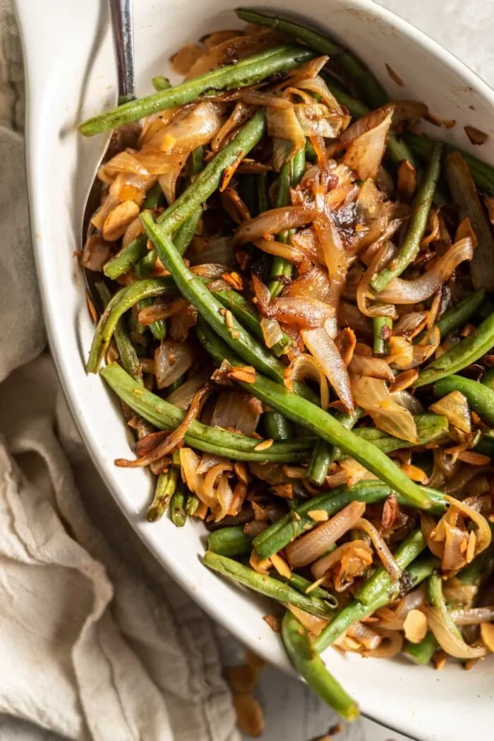 Sauteed Green Beans with Garlic and Onions