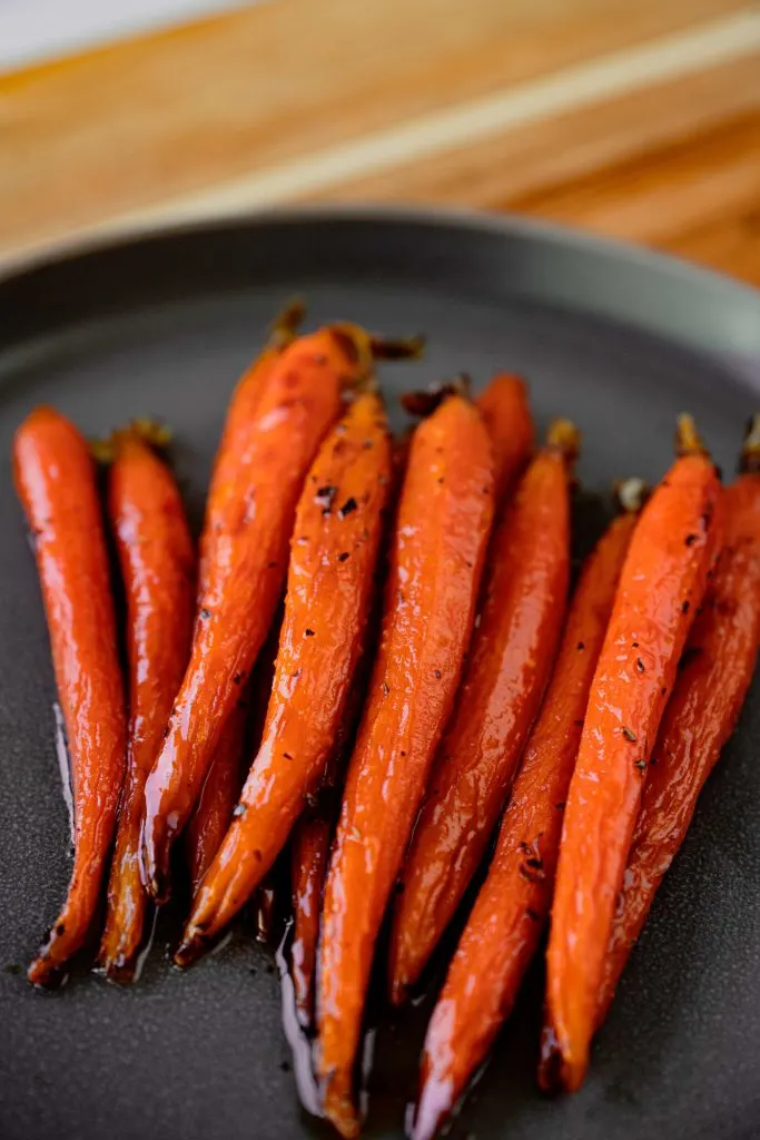 Vegan Maple Glazed Carrots