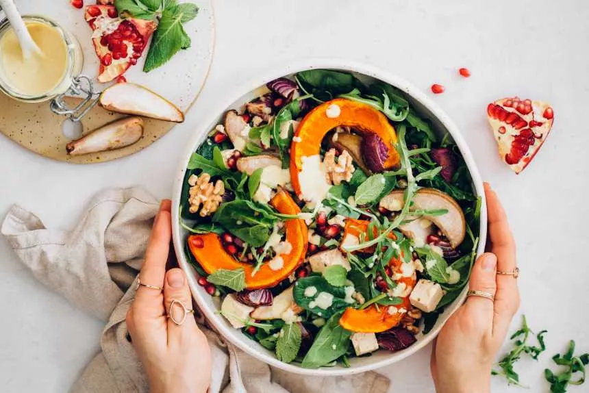 Roast Pumpkin and Feta Salad