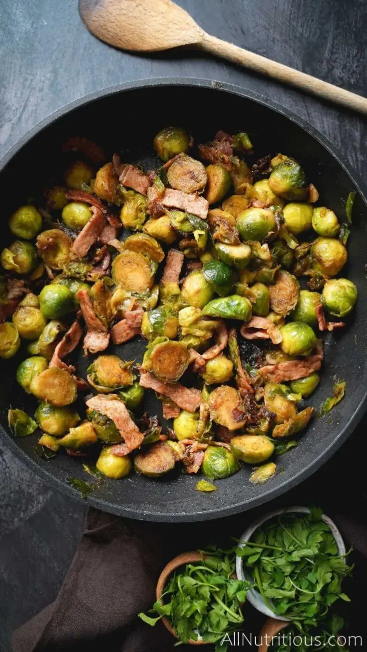 Brussels Sprouts with Bacon and Dates
