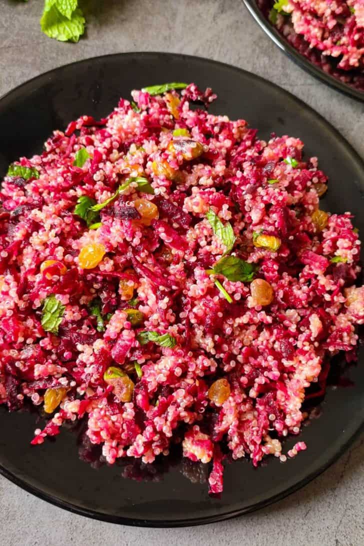 qunioa beet salad