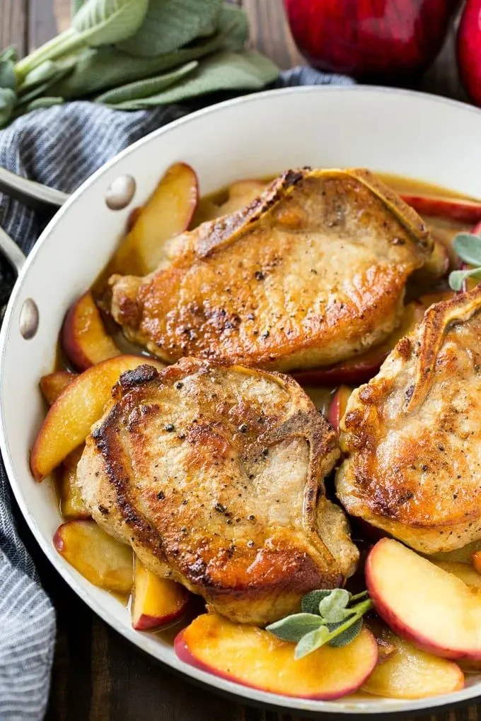 apple pork chops