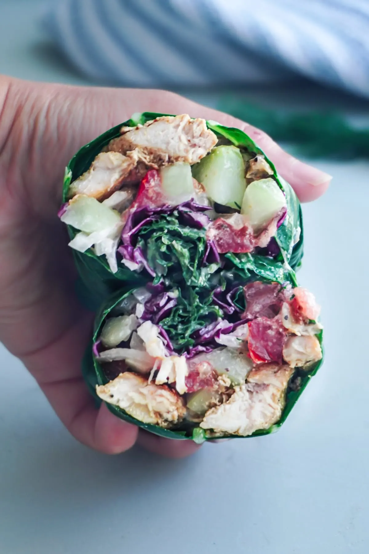 chicken shawarma collad wraps