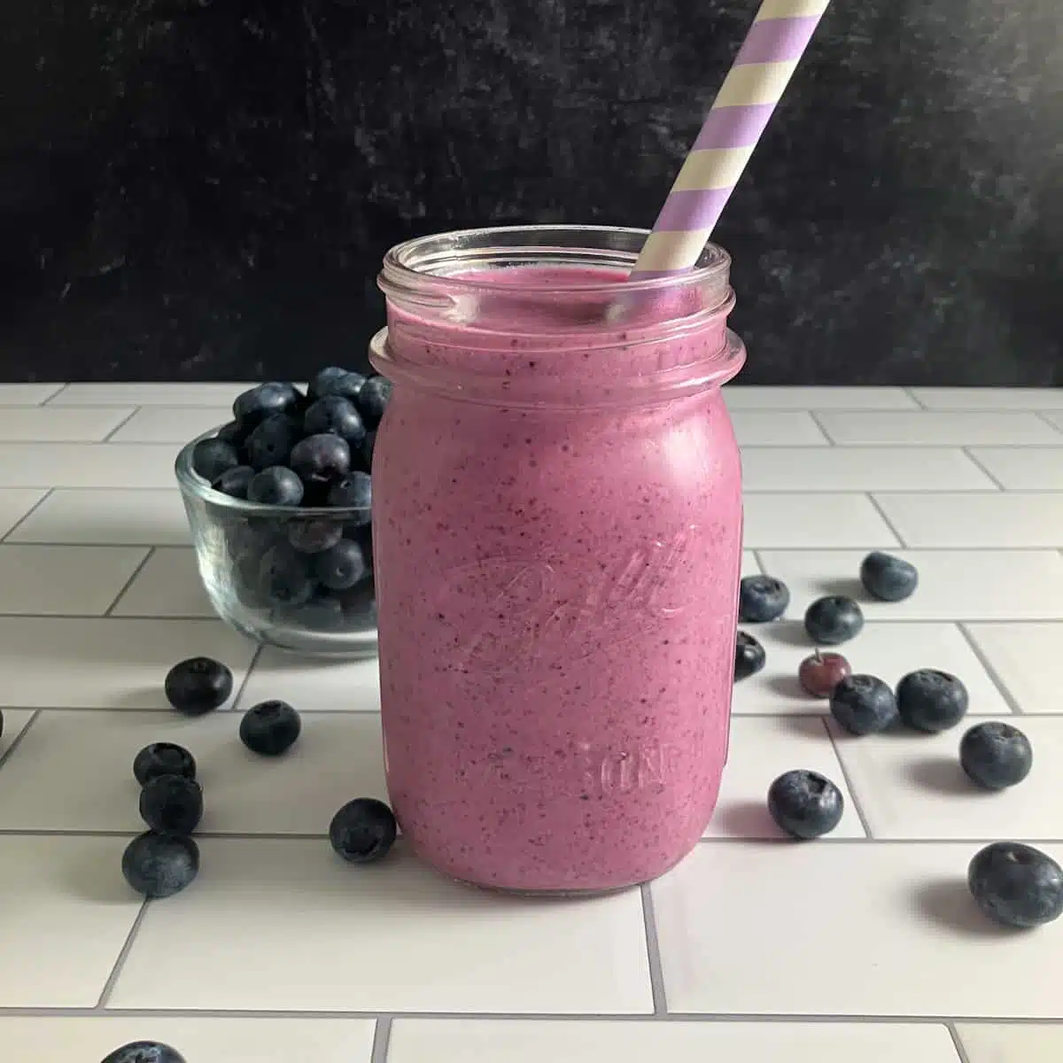 peach blueberry smoothie