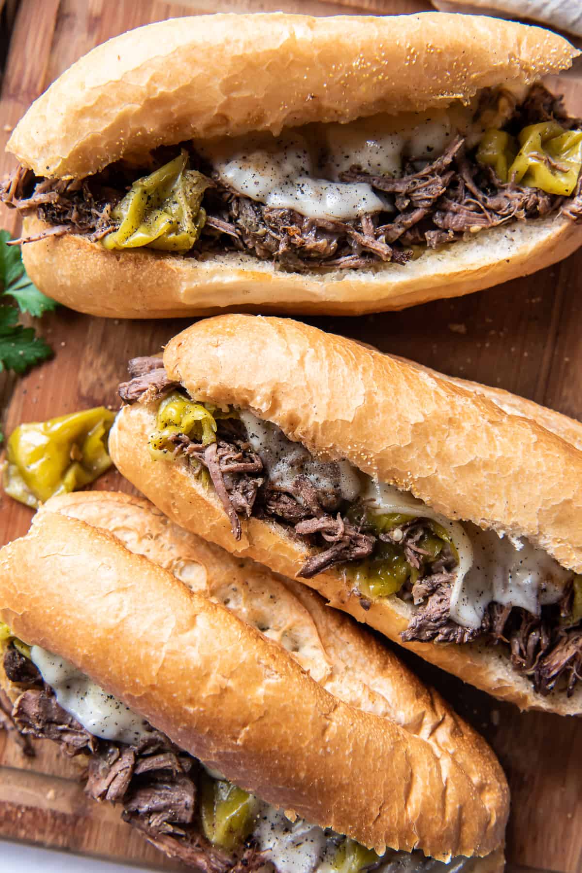 Italian beef sandwich