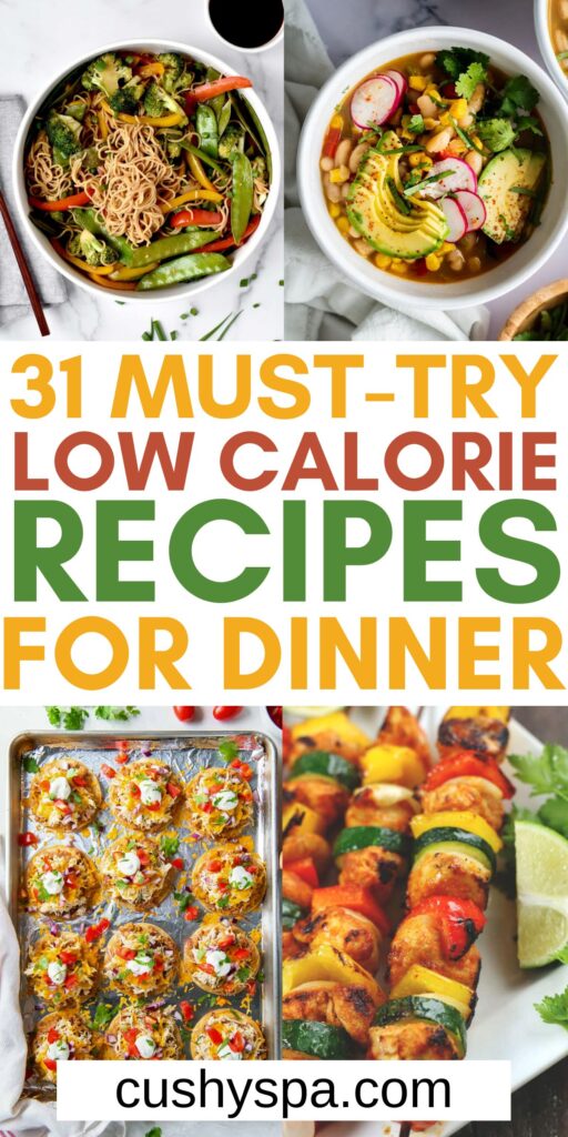 recipes for low calorie dinners