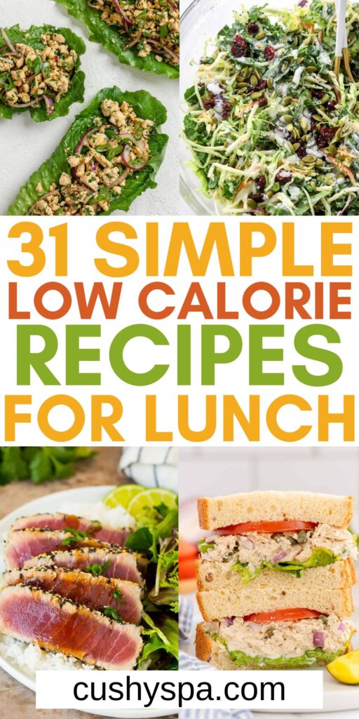 recipes for low calorie lunch